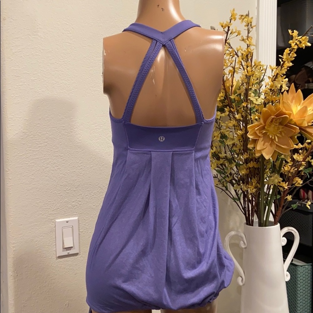 Lululemon purple sport bra top Sz 6 (3)